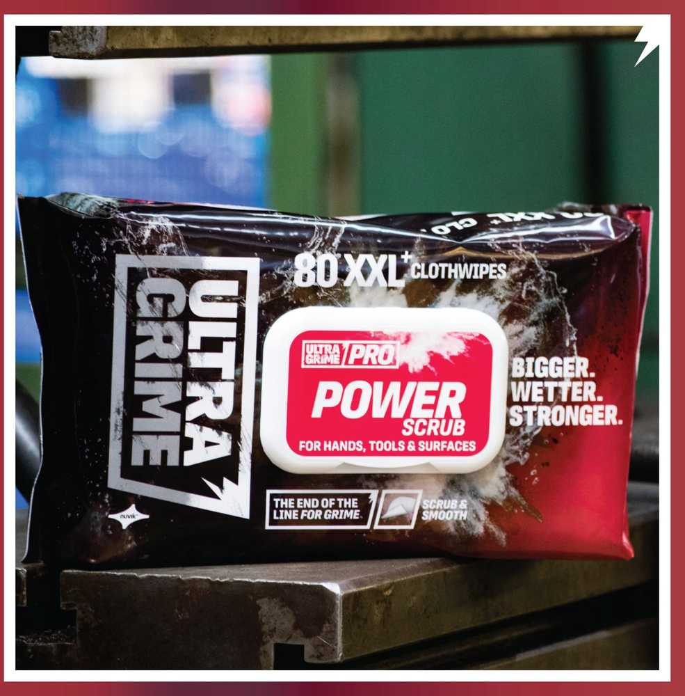 Servetėlės Ultragrime POWER SCRUB, 80vnt.