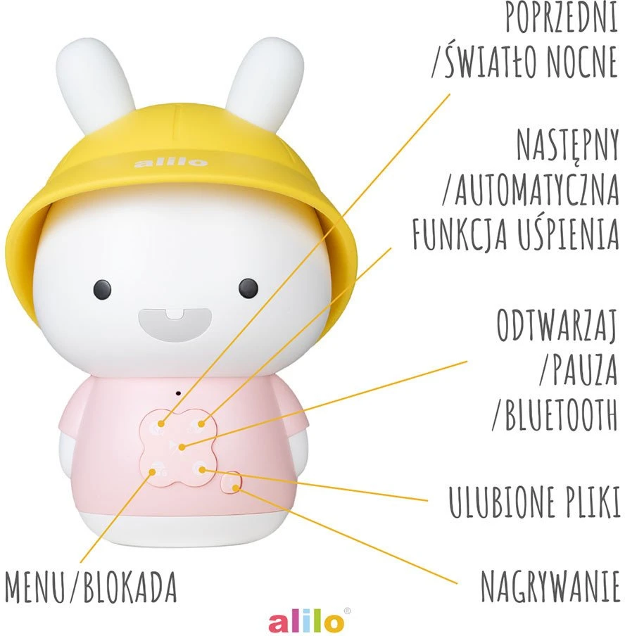 Alilo Kiškiukas Baby Bunny G9S+ - rožinė PLUS
