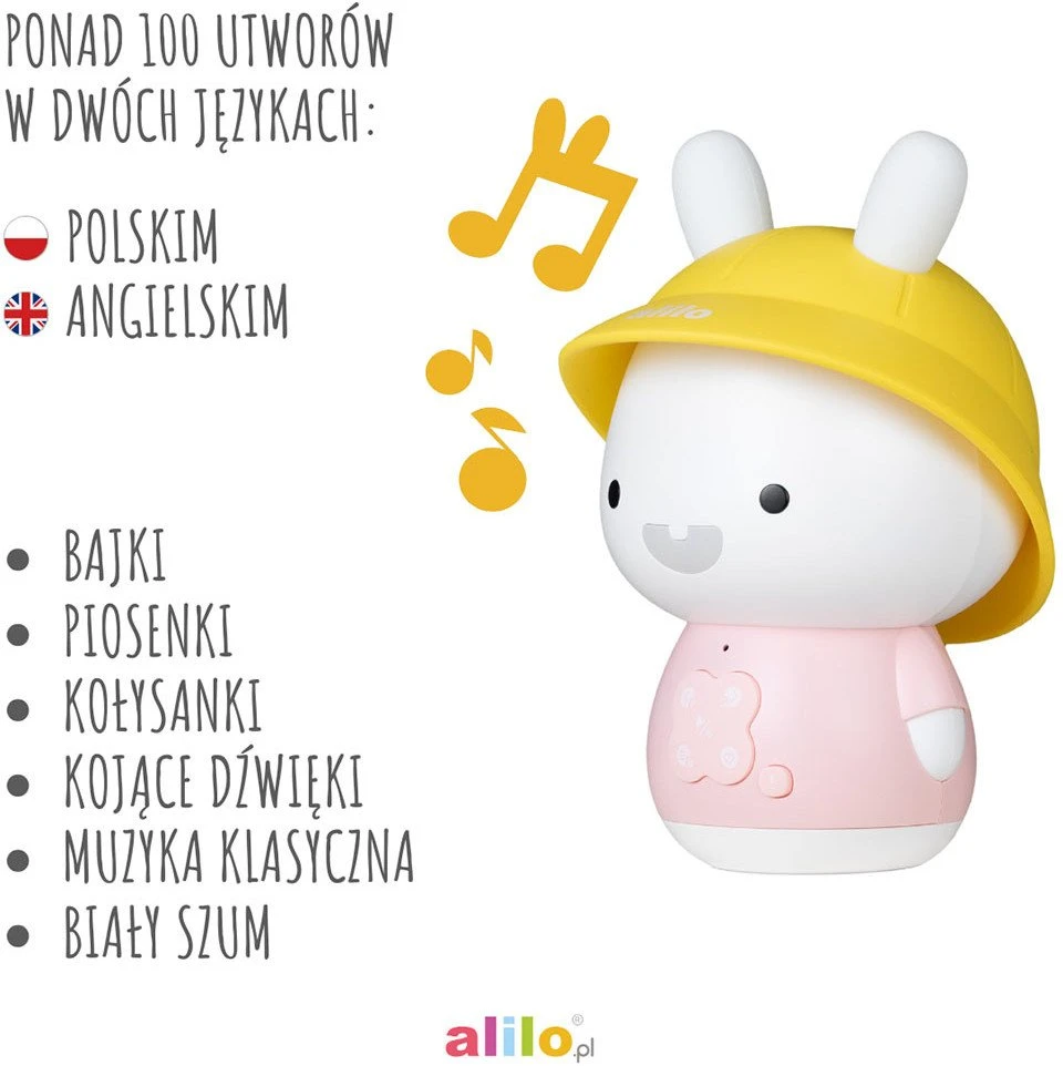 Alilo Kiškiukas Baby Bunny G9S+ - rožinė PLUS