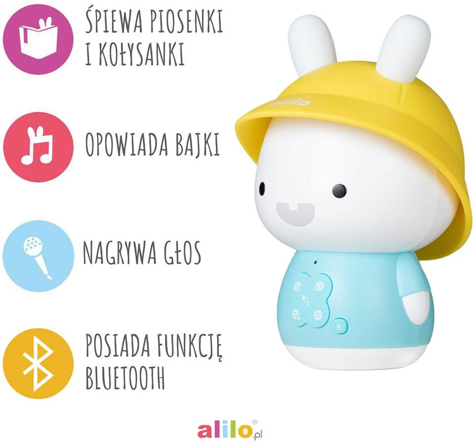 Alilo Triušiukas Baby Bunny G9S+ - mėlyna PLUS