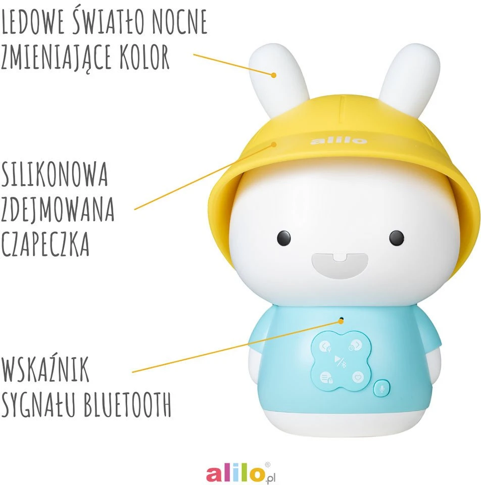 Alilo Triušiukas Baby Bunny G9S+ - mėlyna PLUS