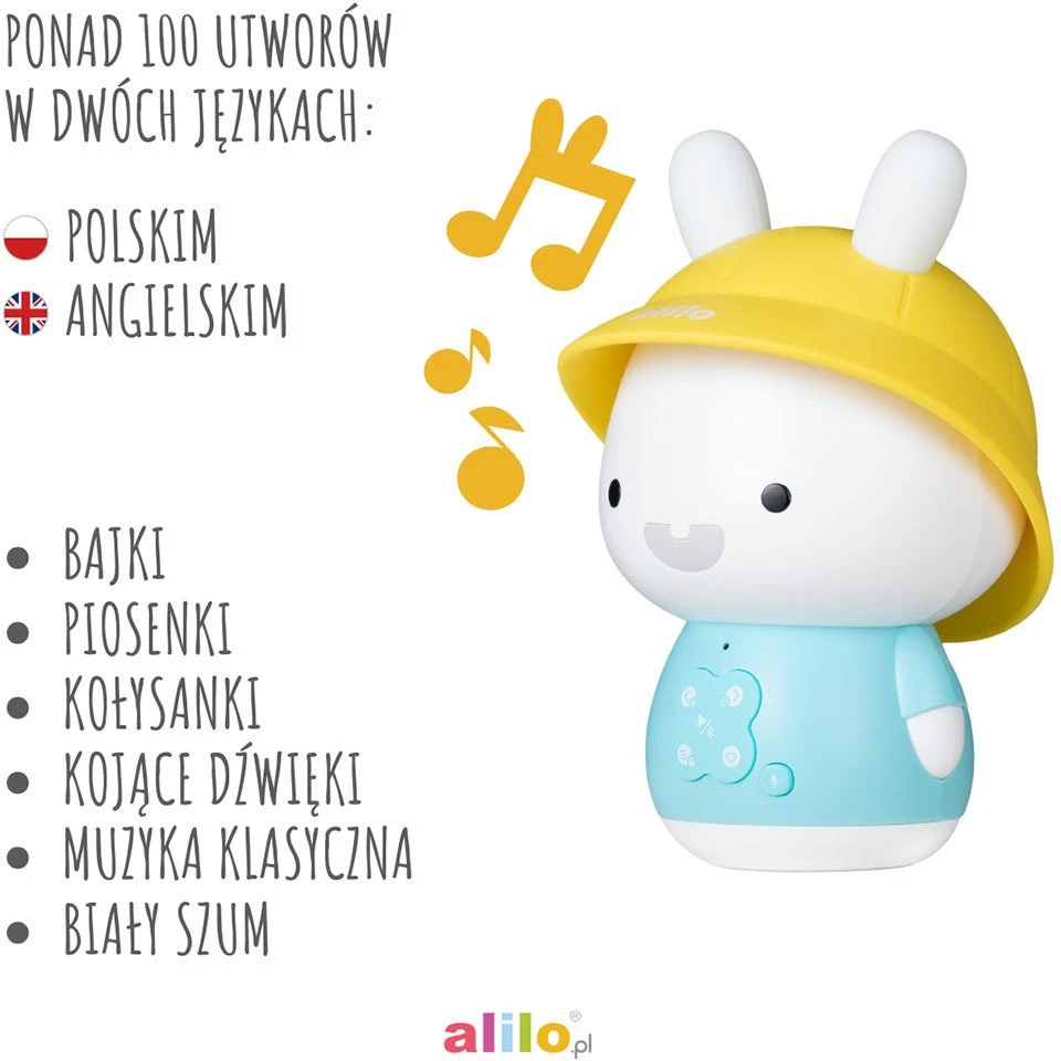 Alilo Triušiukas Baby Bunny G9S+ - mėlyna PLUS