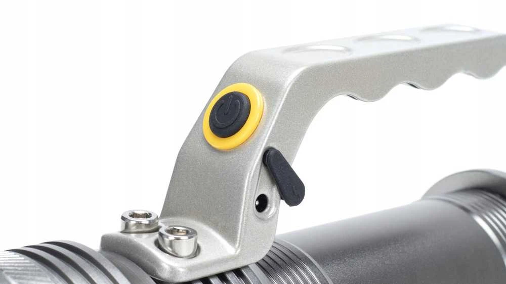 Montis Aluminiowa ręczna latarka akumuliatorinė LED MT154 Pilkas Hand prožektorius