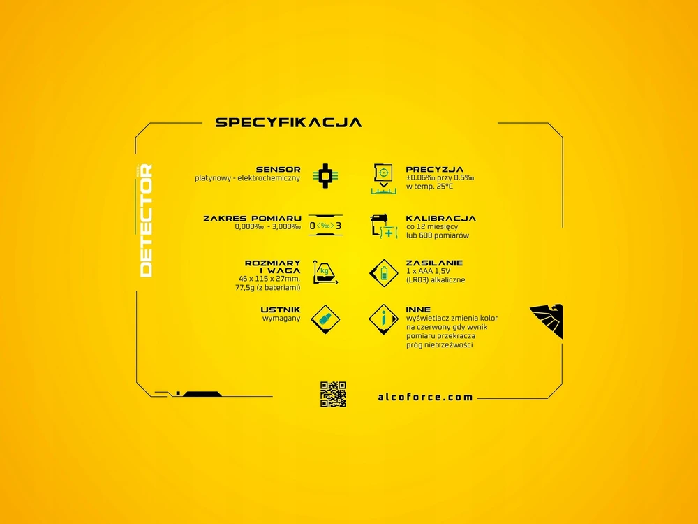 Alkotesteris Alkomat AlcoForce detektorius