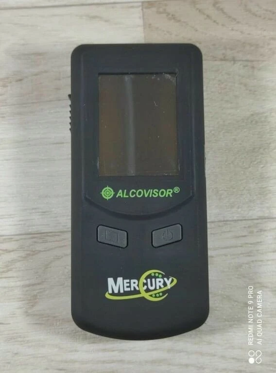 Alcovisor Mercury alkotesteris priekinis vaizdas