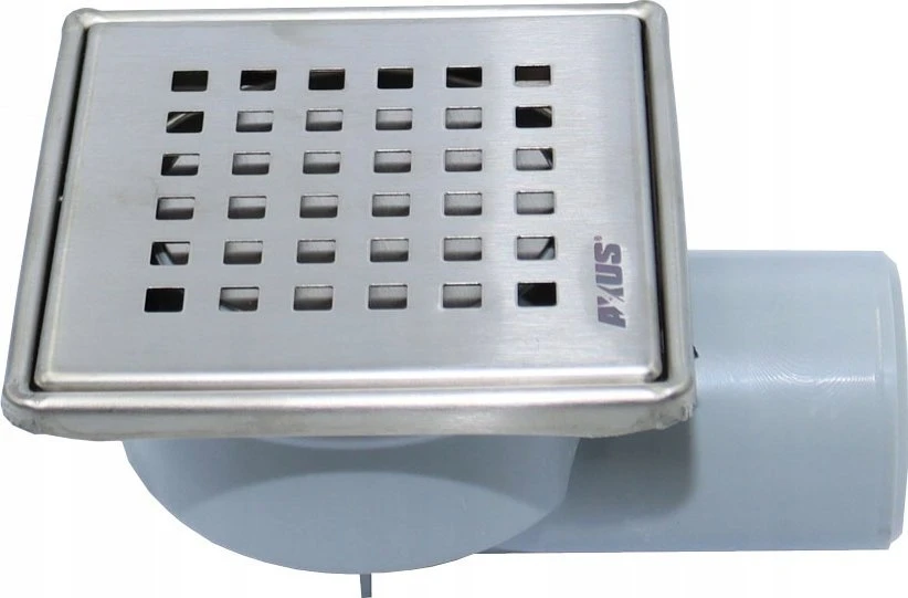 Alkotest 11318 AXUS PION FI 50, 360 laipsnių kanalizacijos grotelės, KVAPAS BLOKAS, NERŪDIJANČIOS NERŪDIJAVIMO GROTOS. MAT 100X100MM, BLISTER SU pakabuku // S.KRAT-A.10X10-PIO-50/NI/MAT