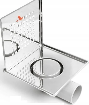 Alkotest 11318 AXUS PION FI 50, 360 laipsnių kanalizacijos grotelės, KVAPAS BLOKAS, NERŪDIJANČIOS NERŪDIJAVIMO GROTOS. MAT 100X100MM, BLISTER SU pakabuku // S.KRAT-A.10X10-PIO-50/NI/MAT