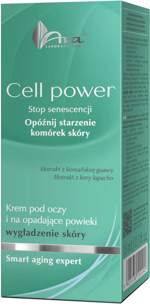 Alkotest Ava Laboratorium „Cell Power“ paakių kremas nuo nukarusių vokų, 15 ml