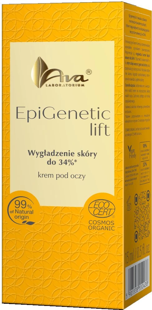 Alkotest Ava Laboratorium EpiGenetic Lift paakių kremas, lyginantis odą, 15 ml