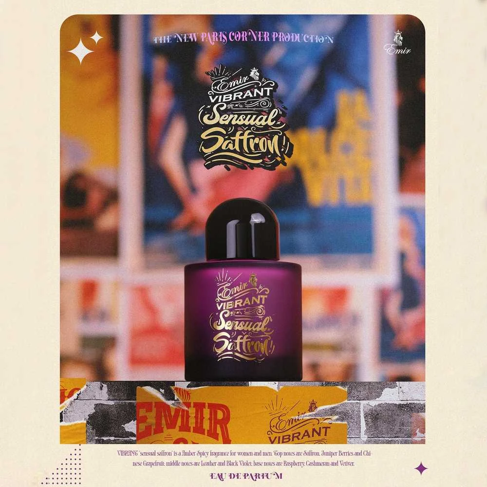 Emir Vibrant Sensual Saffron EDP parfumuotas vanduo unisex, 100 ml