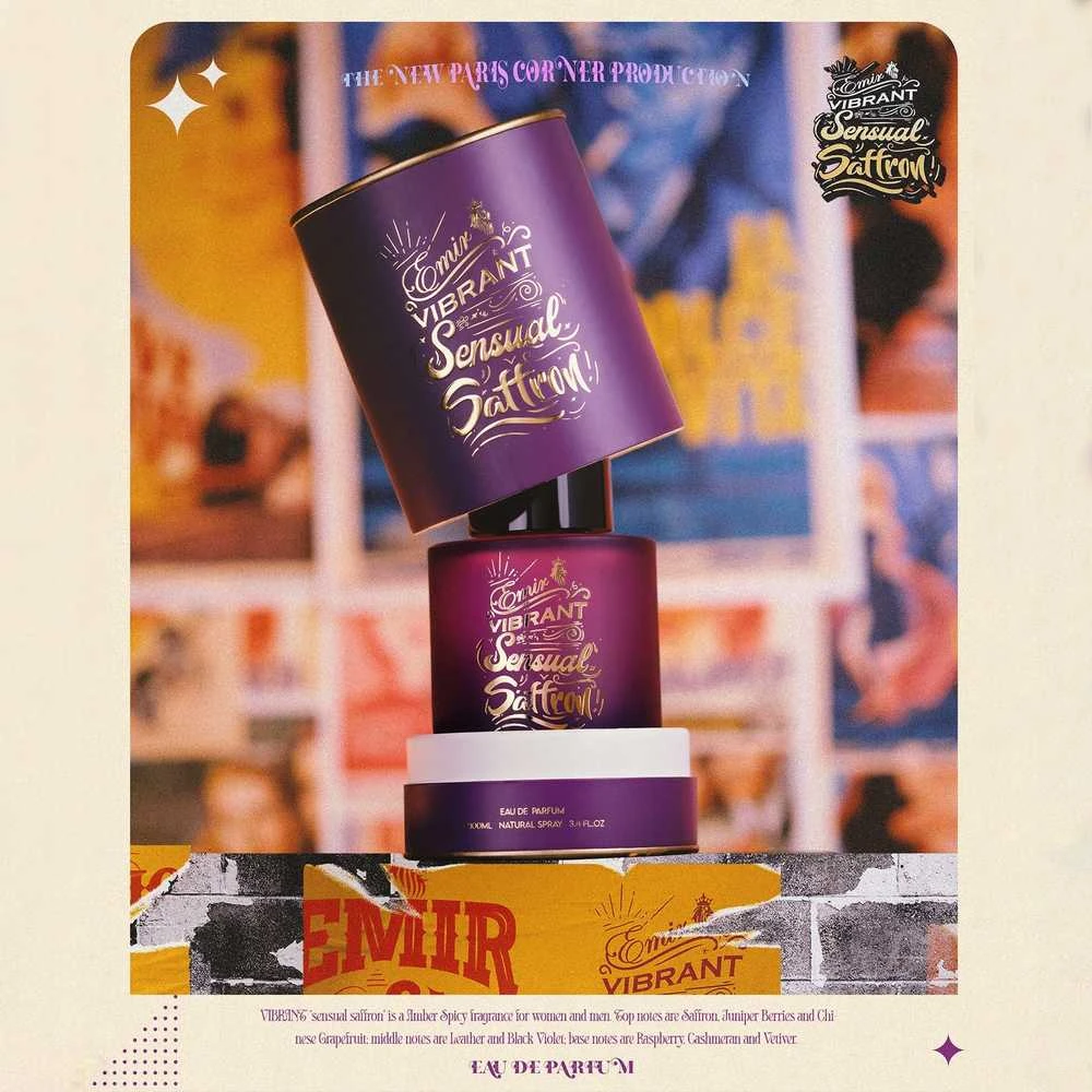Emir Vibrant Sensual Saffron EDP parfumuotas vanduo unisex, 100 ml