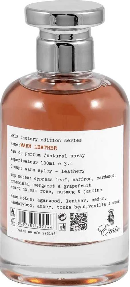 Emir Warm Leather Factory Edition EDP parfumuotas vanduo unisex, 100 ml