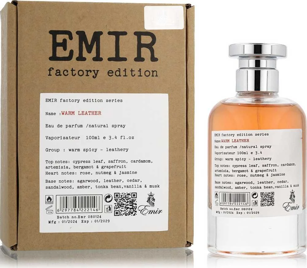 Emir Warm Leather Factory Edition EDP parfumuotas vanduo unisex, 100 ml