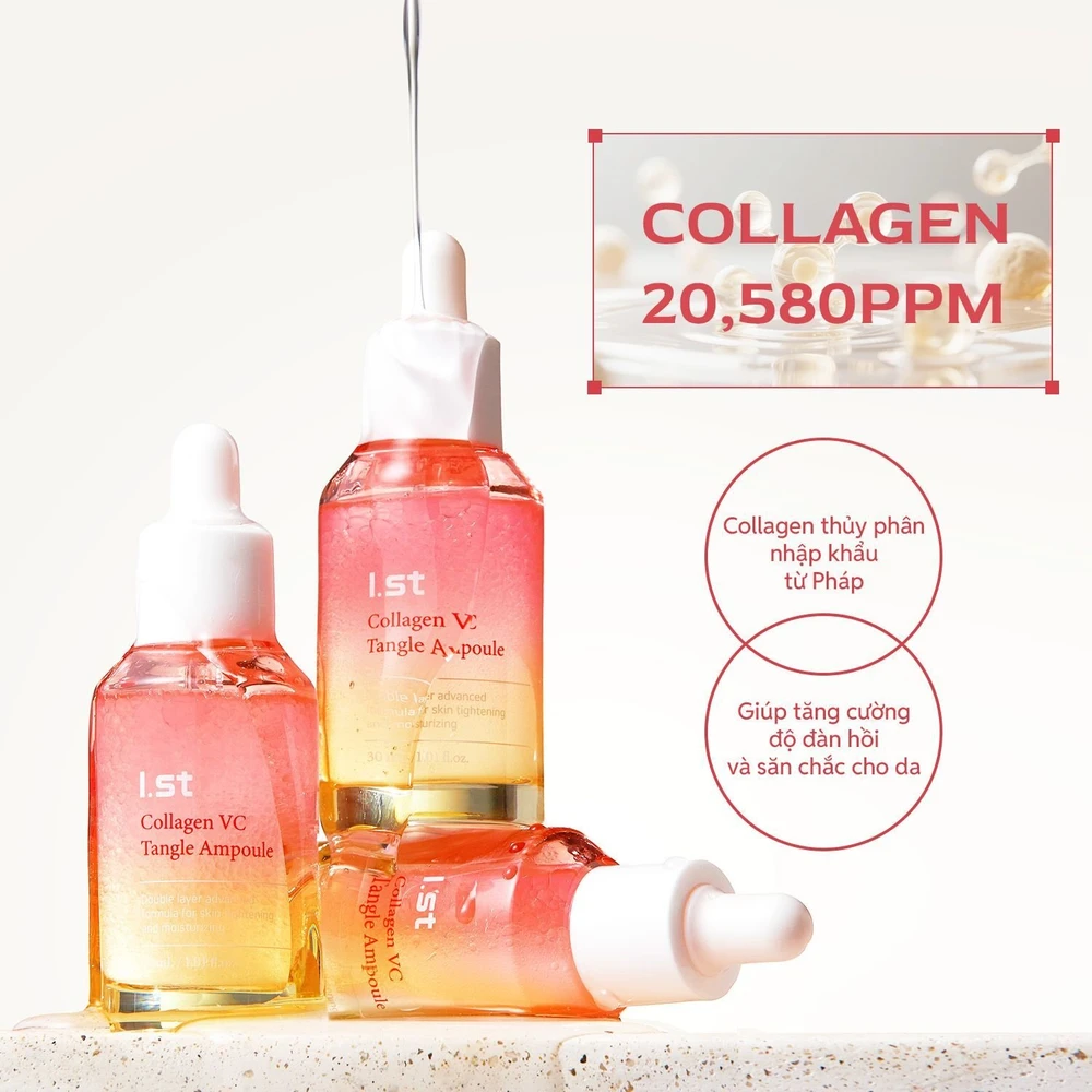 I.ST Collagen VC Tangle Ampulė Anti-Aging Kasdienis veido serumas, 30 ml