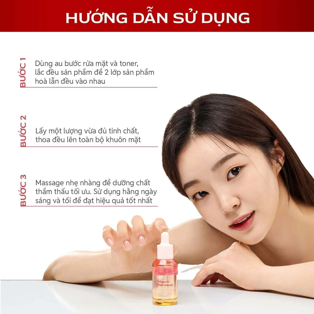 I.ST Collagen VC Tangle Ampulė Anti-Aging Kasdienis veido serumas, 30 ml
