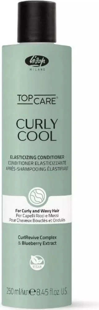 Alkotest Lisap Top Care Skirtas garbanotiems plaukams Cool garbanas stiprinantis kondicionierius garbanotiems plaukams 250ml