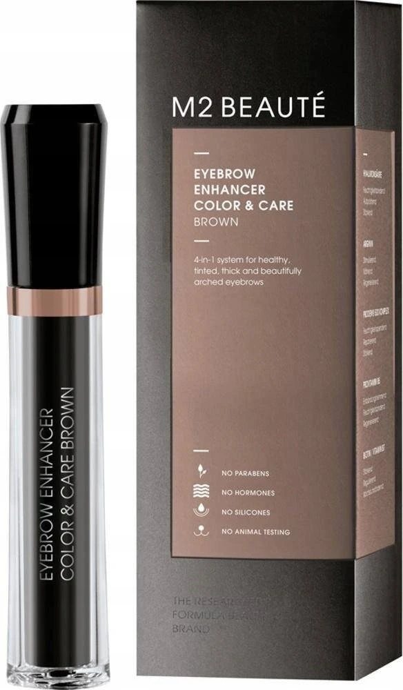 M2 Beauté antakių stipriklis Color and Amp Care Brown 6ml