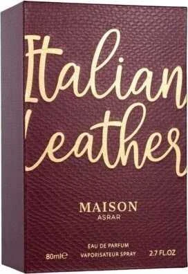 Maison Asrar Italian Leather EDP parfumuotas vanduo vyrams, 80 ml