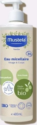 Mustela Bio Micellar Vanduo micelinis vanduo, 400 ml