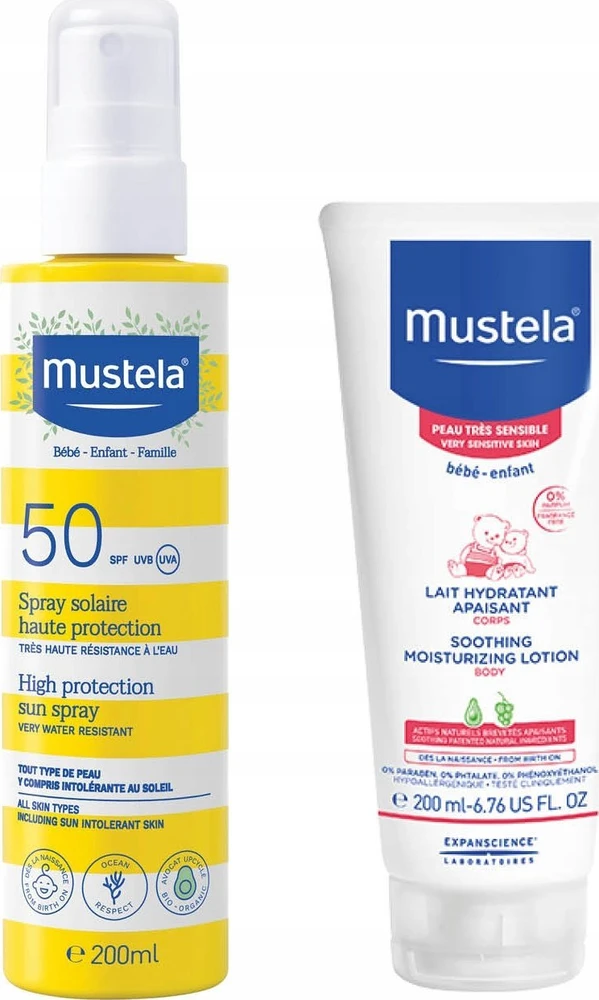 "Mustela" purškiklis nuo saulės 50+ 200ml