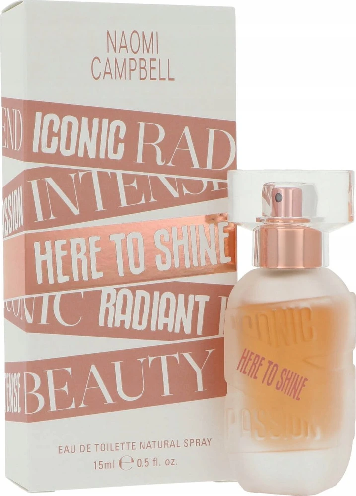 Naomi Campbell Here To Shine EDT tualetinis vanduo moterims, 15 ml