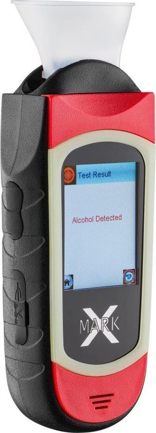 Alkotesteris Alcovisor Alkotesteris ALCOVISOR MARK X PLUS SU SPAUSDINTUVU, raudonas