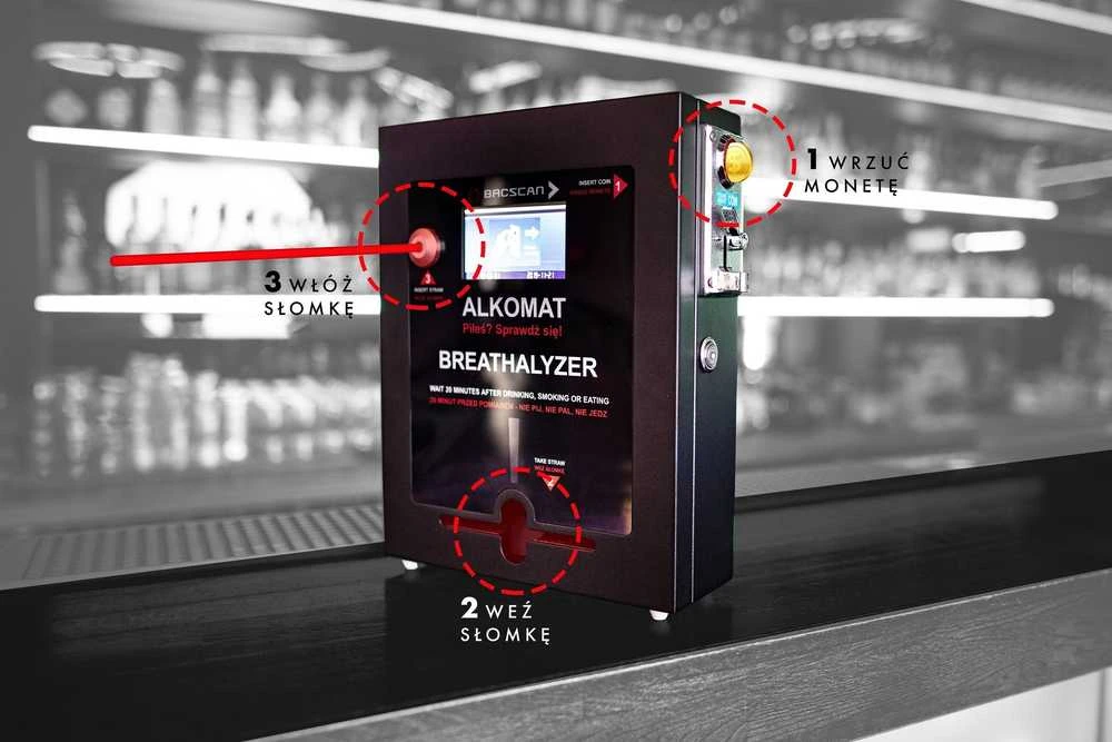 Alkotesteris BACscan F3 veikimo schema