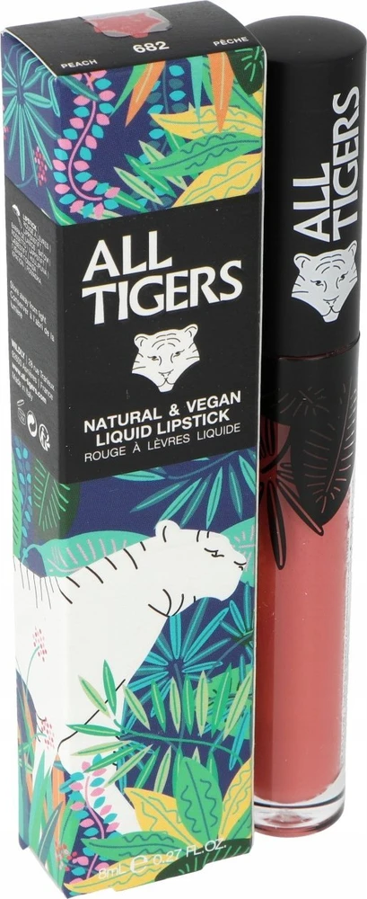 All Tigers Natural & Vegan Natural Matte Lūpų blizgis 682 Dare To Stand, 8 ml