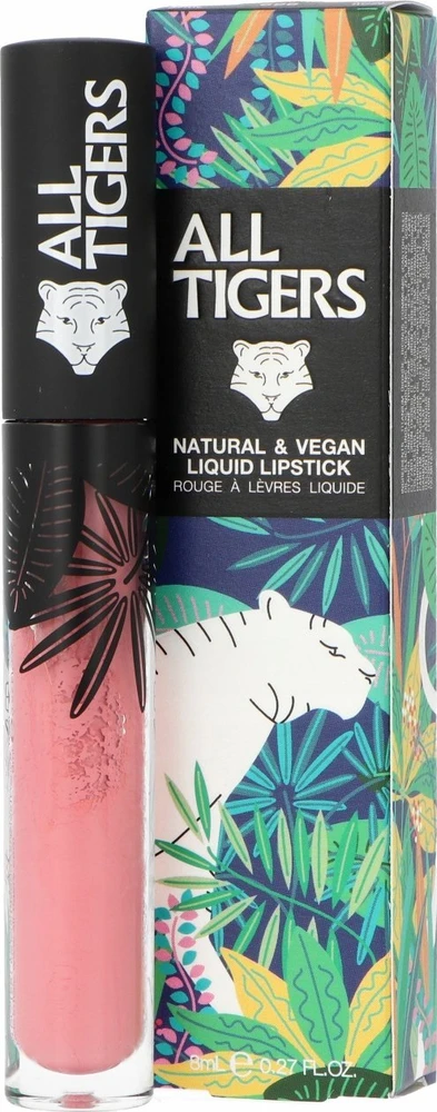 All Tigers Natural & Vegan Natural Matte Lūpų blizgis 696 Chase Your Dreams, 8 ml