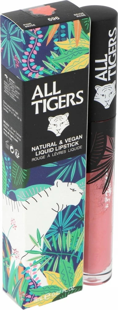 All Tigers Natural & Vegan Natural Matte Lūpų blizgis 696 Chase Your Dreams, 8 ml