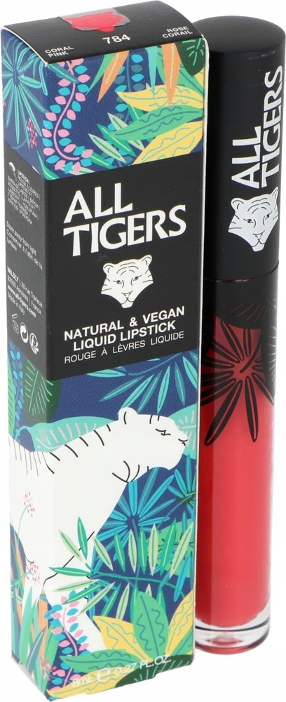 All Tigers Natural & Vegan Natural Matte Lūpų blizgis 784 Lead The Game, 8 ml