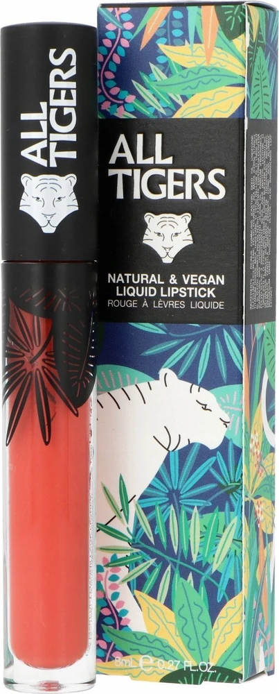 All Tigers Natural & Vegan Natural Matte Lūpų blizgis 785 Hear Me Roar, 8 ml