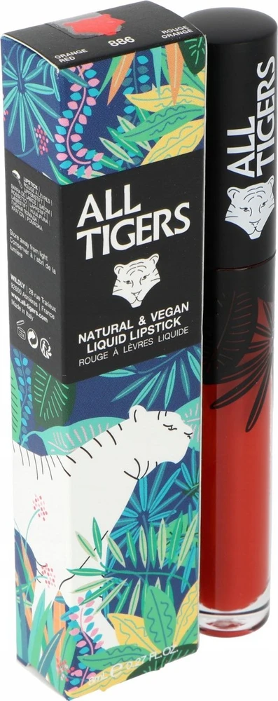 „All Tigers“ natūralūs ir veganiški matiniai lūpų dažai „886 Shake The Ground“, 8 ml