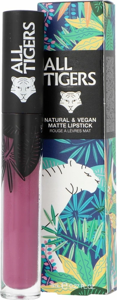 „All Tigers“ natūralūs ir veganiški matiniai lūpų dažai „980 Feel The Power“, 8 ml