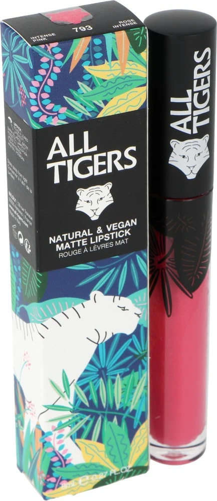 All Tigers Natural & Vegan Natural Matte Lūpų blizgis 793 Run The World, 8 ml