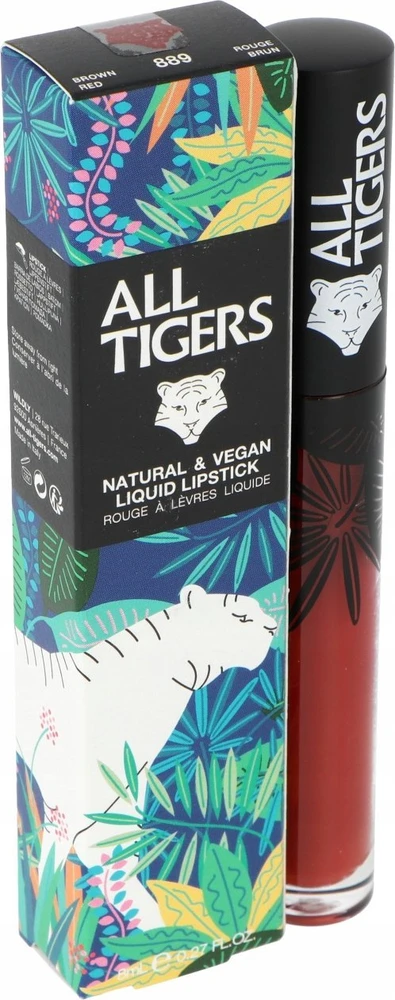 „All Tigers“ natūralūs ir veganiški natūralūs matiniai lūpų dažai „889 Command Respect“, 8 ml
