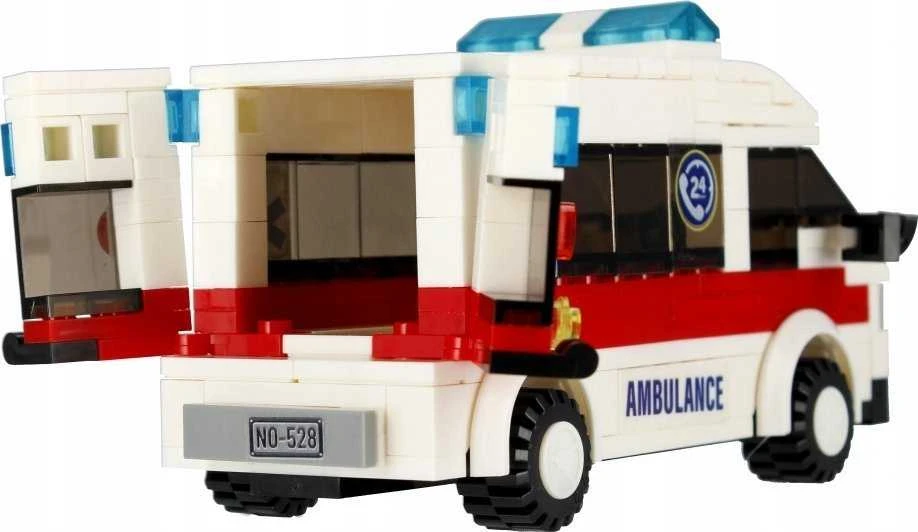 ALLEBLOX Kaladėlės KONSTR ALLEBLOX CITY 255EL 34X27X6 AMBUL
