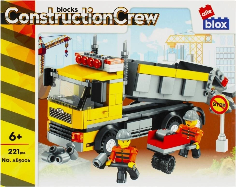ALLEBLOX Kaladėlės KONSTR BUDOW 221EL 34X27X6 18/36