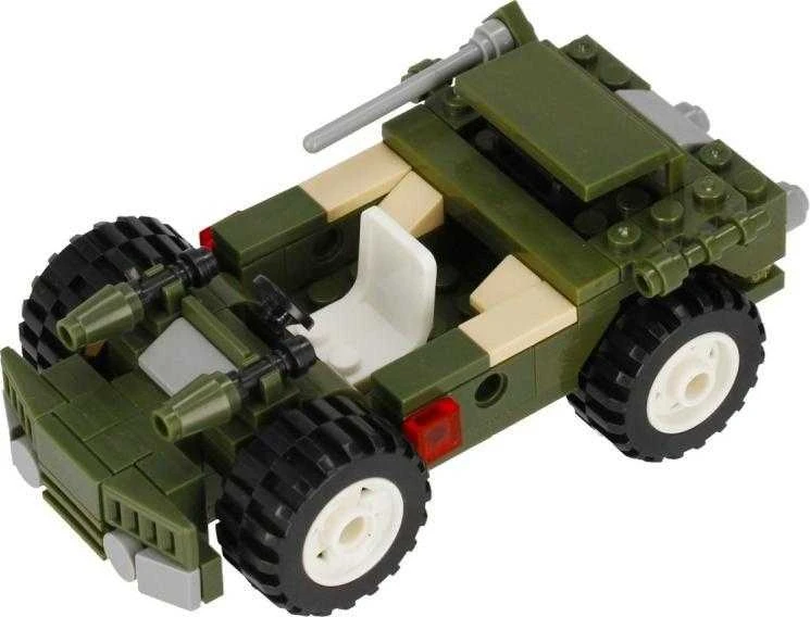 ALLEBLOX Klocki Militaria 3w1 Važiuoklė Wojskowy 180 dalys (AB3031)