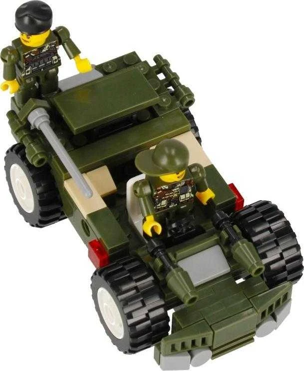 ALLEBLOX Klocki Militaria 3w1 Važiuoklė Wojskowy 180 dalys (AB3031)