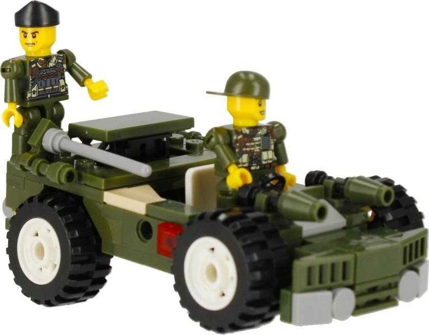 ALLEBLOX Klocki Militaria 3w1 Važiuoklė Wojskowy 180 dalys (AB3031)