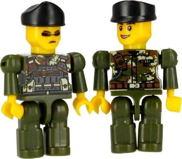 ALLEBLOX plytos Militaria 3in1 karinė transporto priemonė 180 elementų Alleblox AB3034