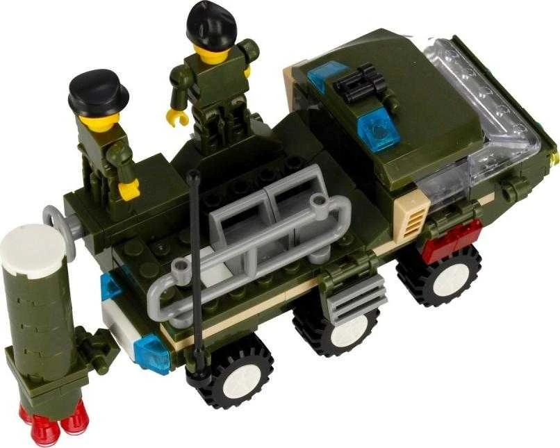 ALLEBLOX plytos Militaria 3in1 karinė transporto priemonė 180 elementų Alleblox AB3034