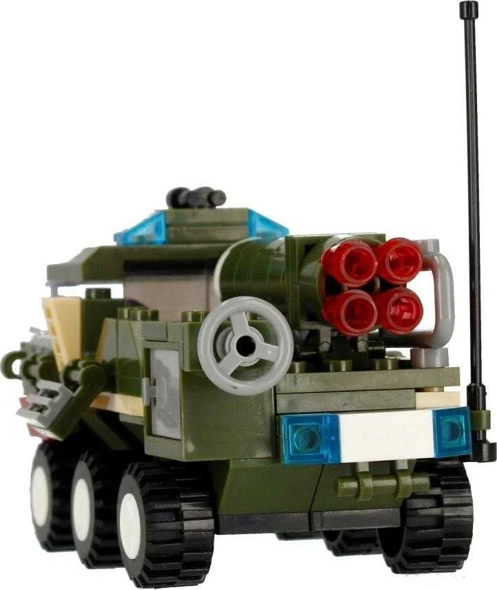 ALLEBLOX plytos Militaria 3in1 karinė transporto priemonė 180 elementų Alleblox AB3034