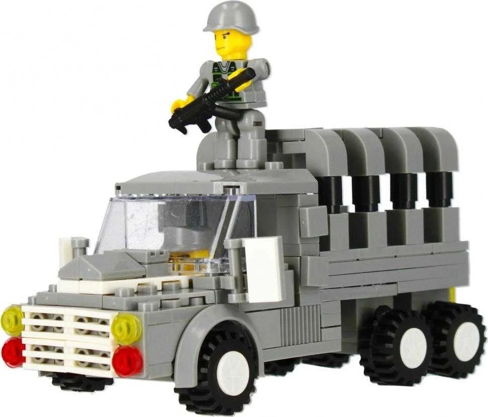ALLEBLOX kariniai blokai, kovinė transporto priemonė, 169 vnt. (AB3021)
