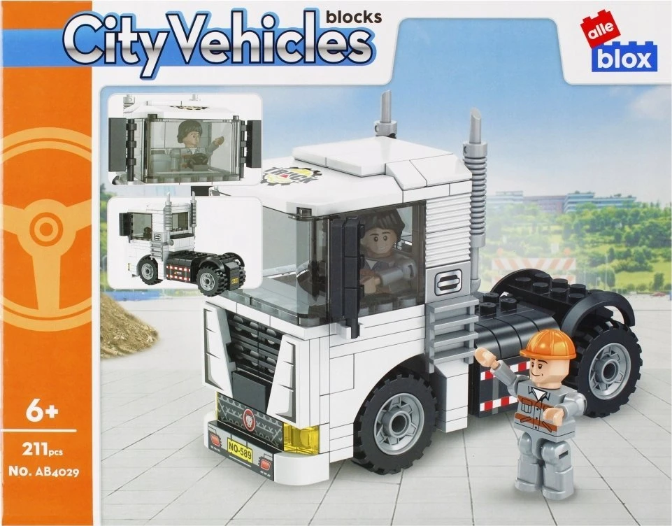 ALLEBLOX KONSTRUKTORIŲ KALADĖLĖS CITY 211 vnt. 34X27X6 TIR P