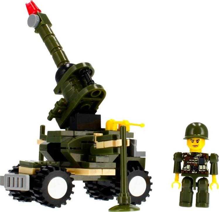 Konstrukciniai blokeliai Alleblox Kariniai 96-104 elementai