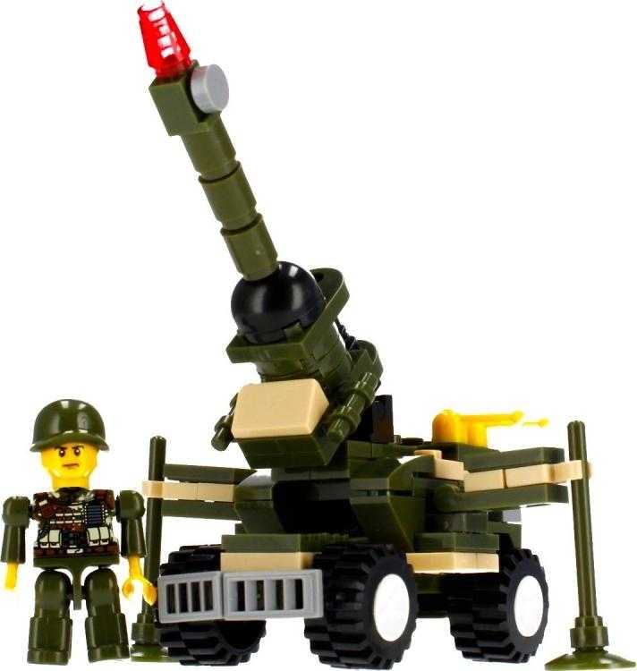 Konstrukciniai blokeliai Alleblox Kariniai 96-104 elementai