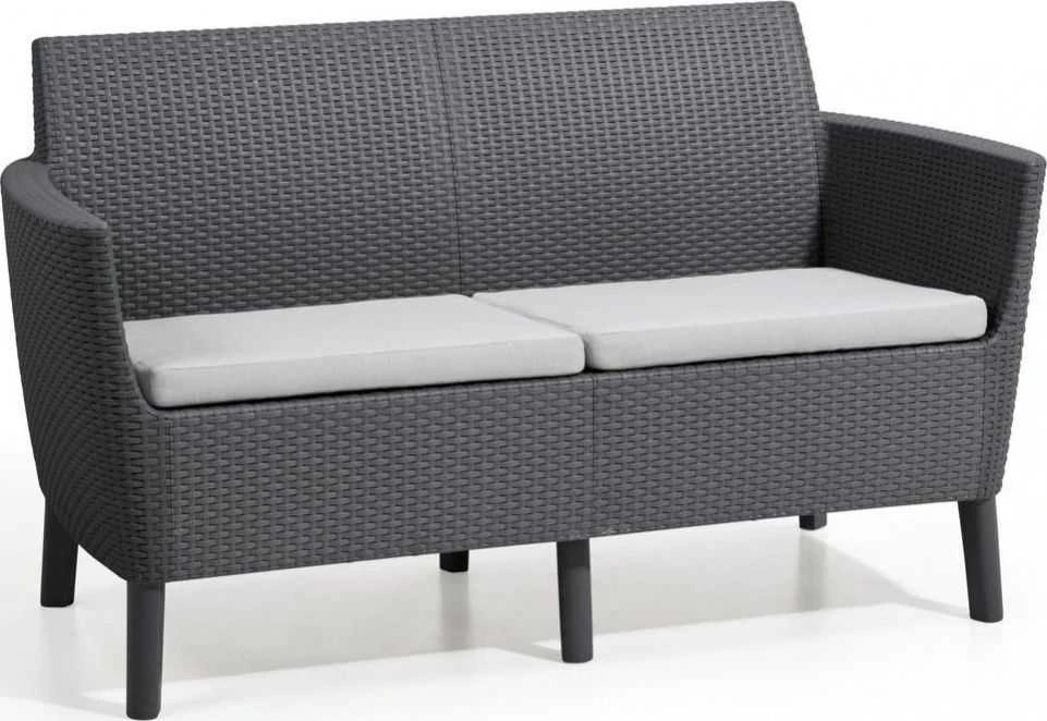 Keter Allibert SALEMO dvigulė sofa - grafito spalvos