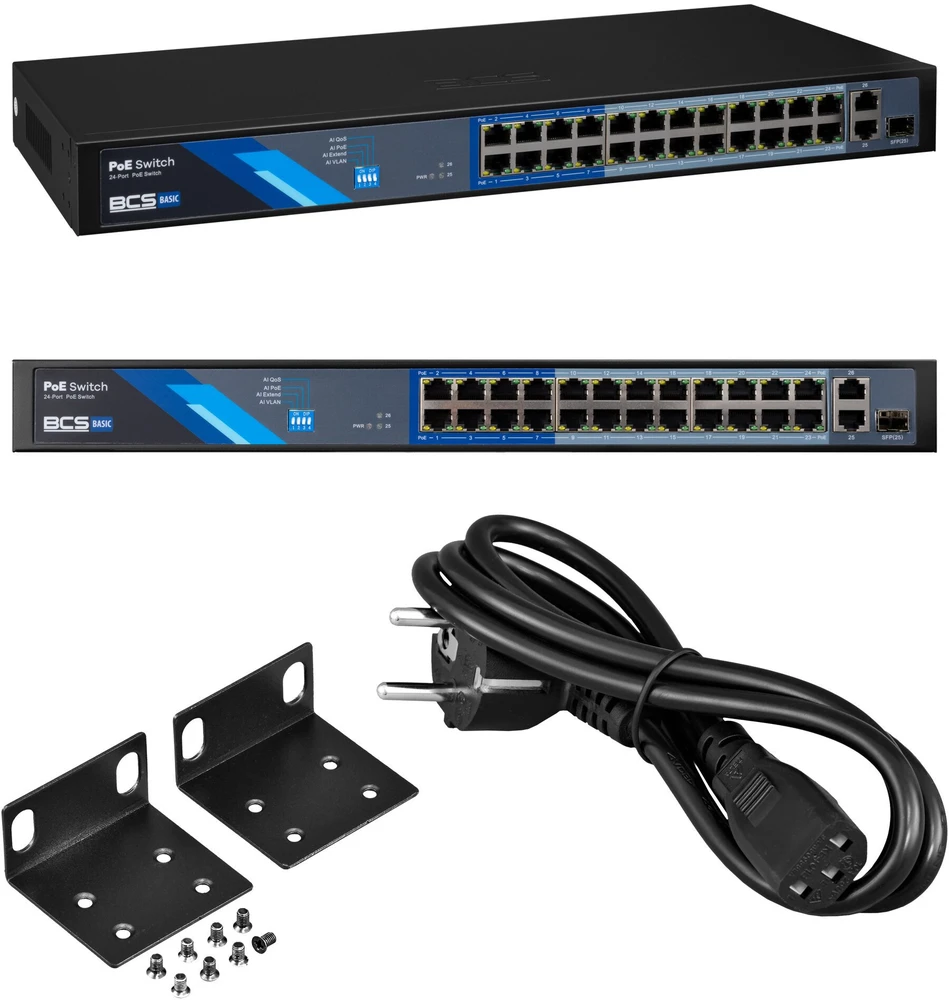 Šakotuvas Bcs Basic BCS-B-SP2402G-1SFP
